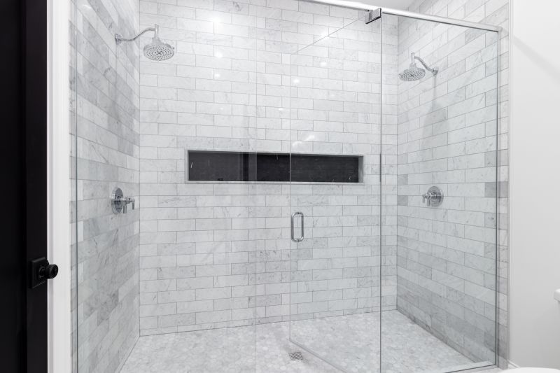 Bathroom upgrade with glass enclosure